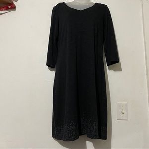 Columbia dark gray activewear dress w flower hem